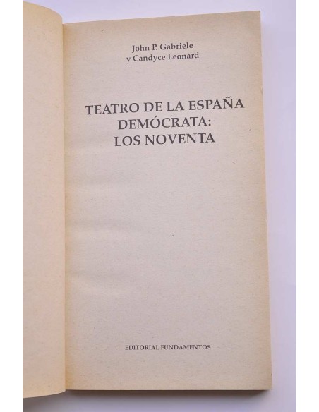 Teatro de la España: Los noventa