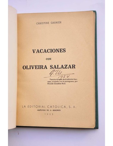 Vacaciones con Oliveira Salazar