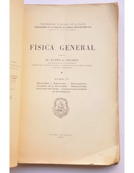 Física general. Tomo IV