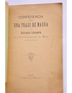 Conferencia sobre una frase de Maura 2