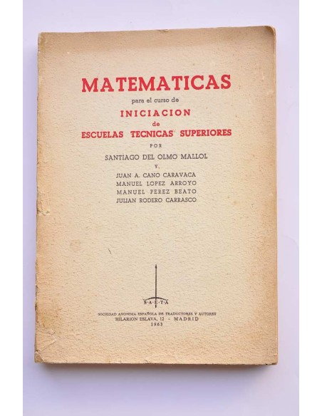 Matemáticas para el curso de iniciación de Escuelas Técnicas Superiores. Tomo II. Geometría analítica