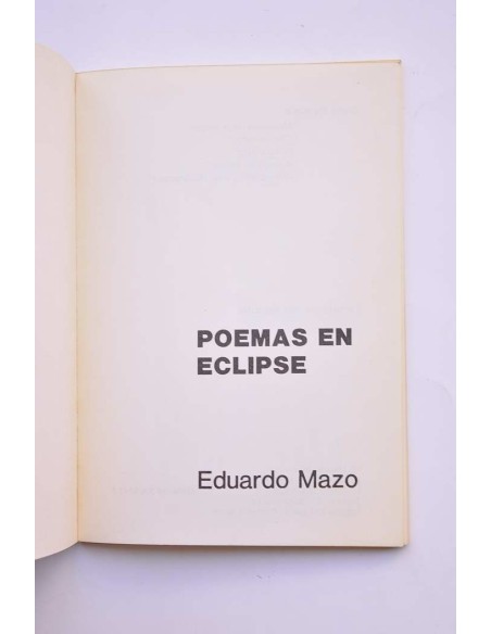 Poemas en eclipse