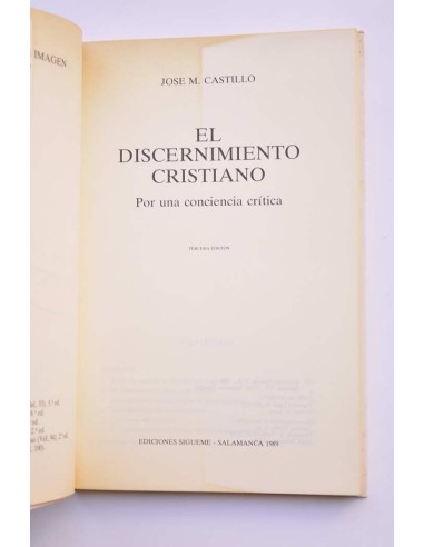 El discernimiento cristiano por una conciencia...