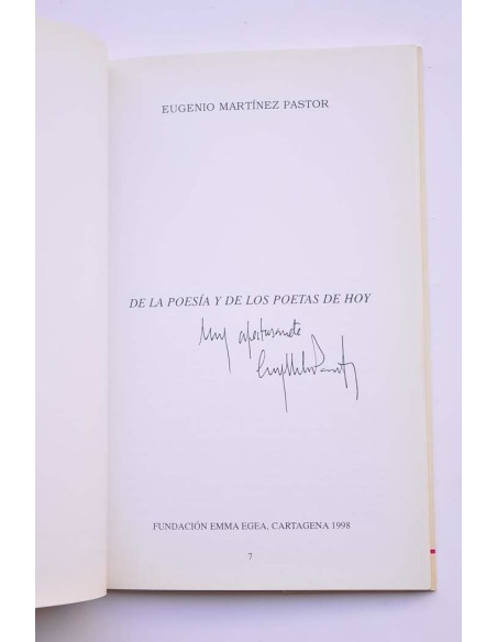 De la poesía y los poetas de hoy