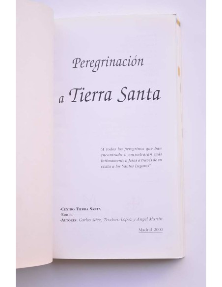 Peregrinación a Tierra Santa
