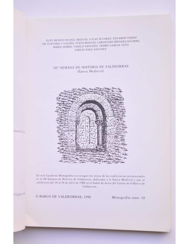 IIIª Semana de Historia de Valdeorras (Época...