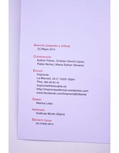Anáfora. Creación y crítica. Mayo 2014, nº 1 2