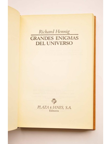 Grandes enigmas del universo