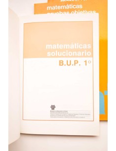 Matemáticas. BUP 1º (3 libros) 2