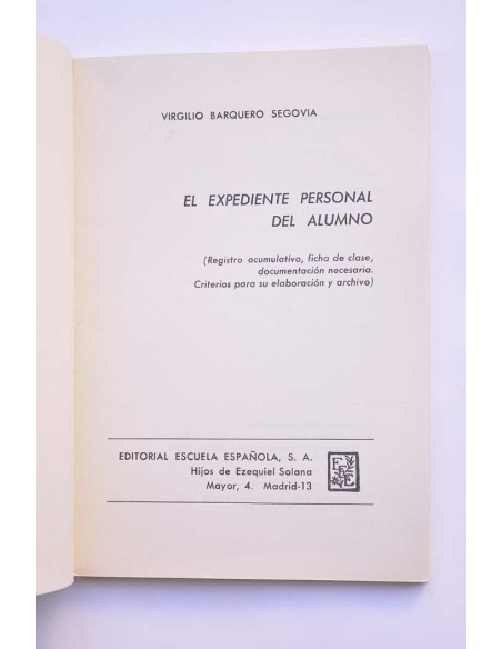 El expediente personal