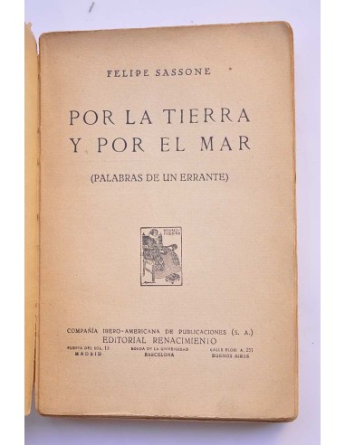 Por la tierra y por el mar : palabras de un...