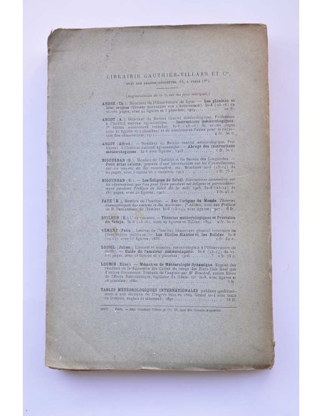 Traité élementaire de météorologie