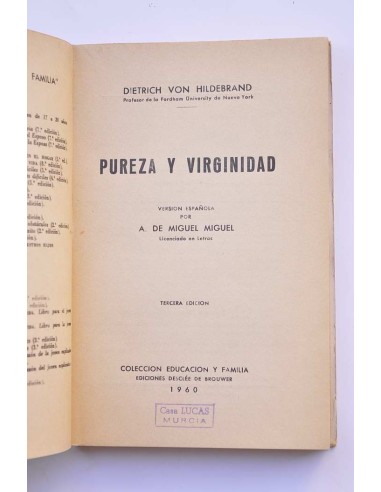 Pureza y virginidad