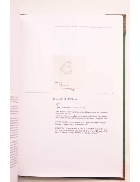 Dibujos murcianos de Eduardo Rosales en una colección privada de Murcia