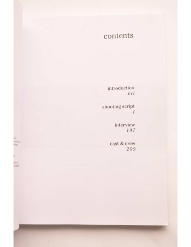 Magnolia. The shooting script