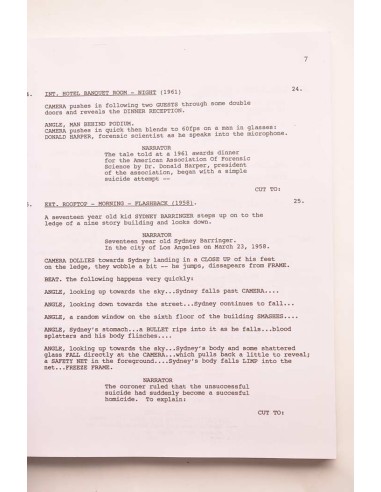 Magnolia. The shooting script