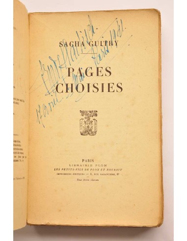 Pages choisies