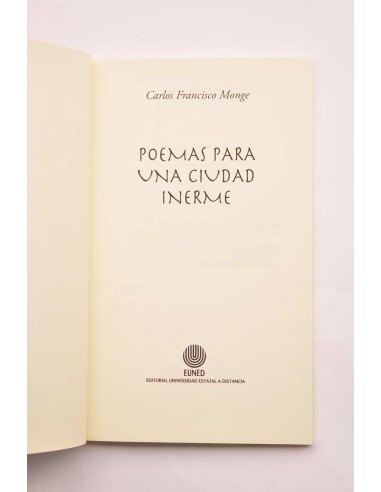 Poemas para una ciudad inerme