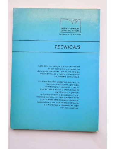 Protección del medio físico de la Font Roja