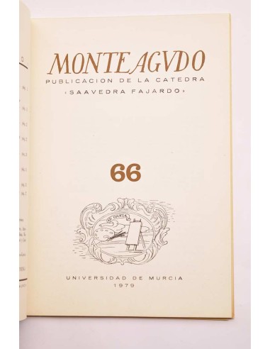 Monteagudo : publicación de la Cátedra Saavedra...