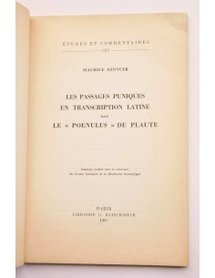 Les passages puniques en transcription latine dans le... 2