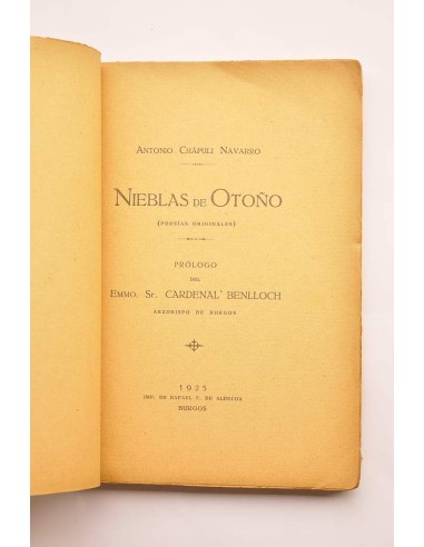 Nieblas de Otoño : poesías originales