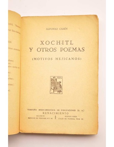 Xochitl y otros poemas : motivos mejicanos