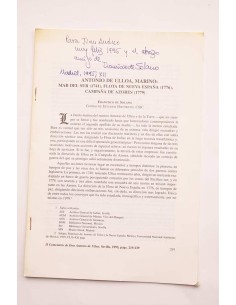Antonio de Ulloa, Marino: Mar del Sur (1741), Flota de...