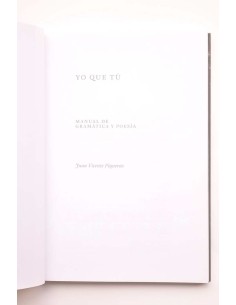 Yo que tú. Manual de gramática y poesía 2