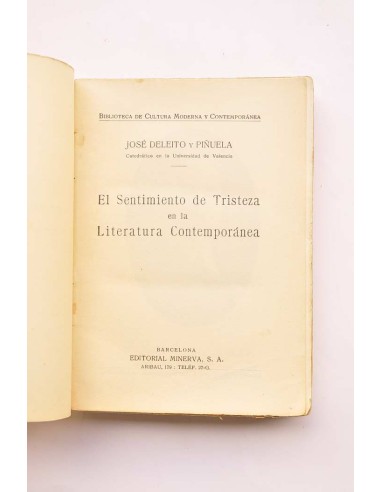 El sentimiento de tristeza en la literatura...