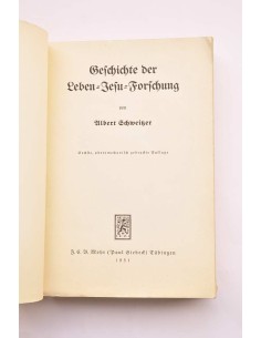 Gefchichte der leben Jefu Forfchung 2