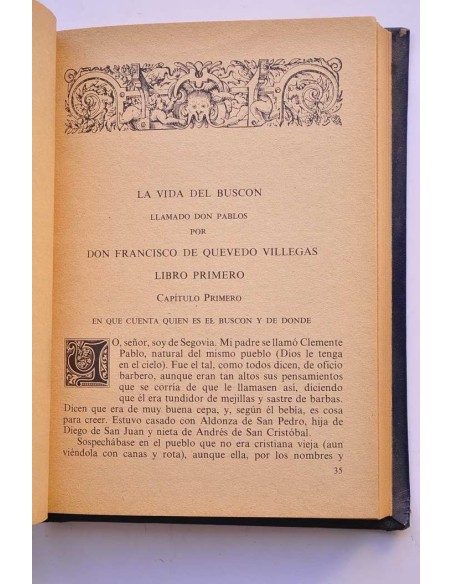 Historia de la vida del Buscón, llamado Don Pablos, ejemplo de vagamundos y espejo de tacaños