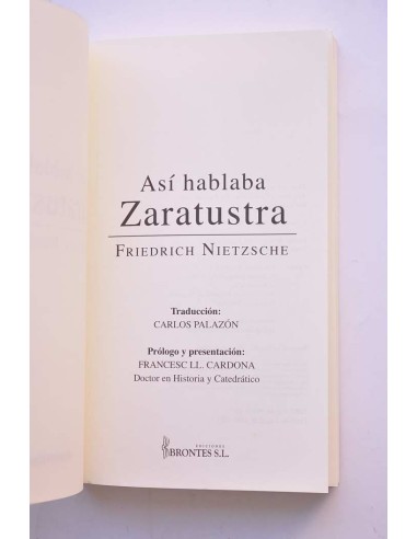 Así hablaba Zaratustra