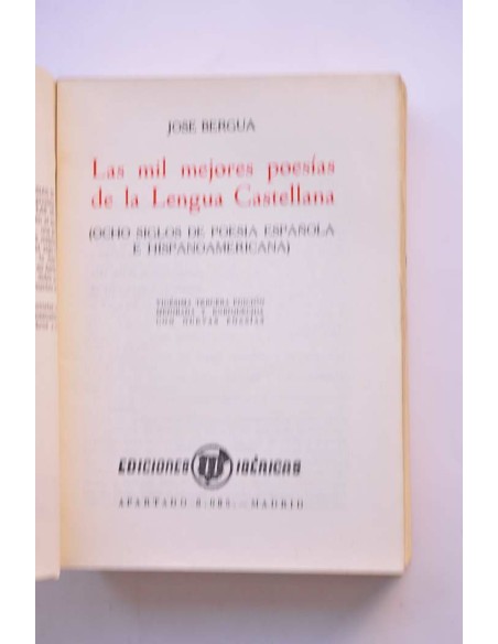Las mil mejores poesías de la lengua castellana