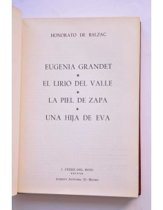 Eugenia Grandet - El lirio del valle - La piel de zapa -... 2