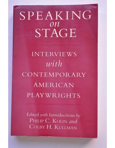 Speaking on stage. Interviews with contemporany...