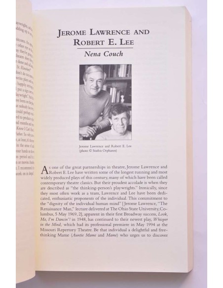 Speaking on stage. Interviews with contemporany american playwrights