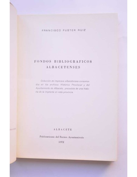 Fondos bibliográficos albacetenses