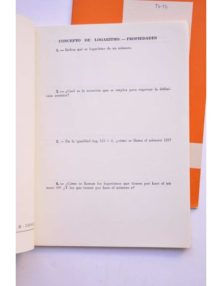 Logaritmos, progresiones, interés compuesto y anualidades. Quinto curso