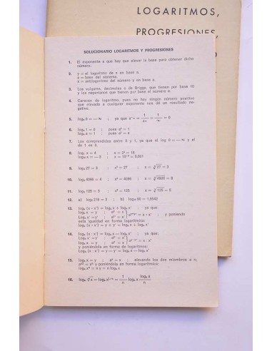 Logaritmos, progresiones, interés compuesto y...