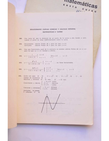 Curvas cónicas y cálculo integral. Matemáticas. Sexto curso