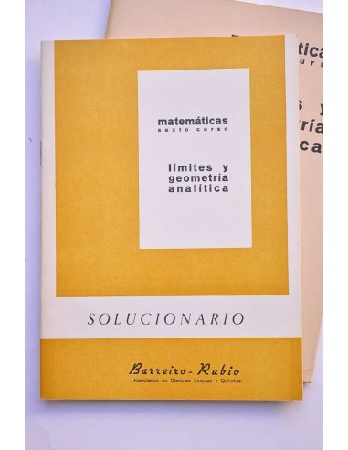 Matemáticas Sexto Curso. Límites y geometría...
