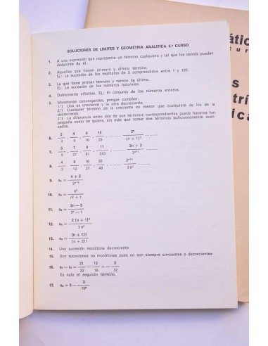 Matemáticas Sexto Curso. Límites y geometría...