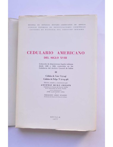 Cedulario americano del siglo XVIII. III....
