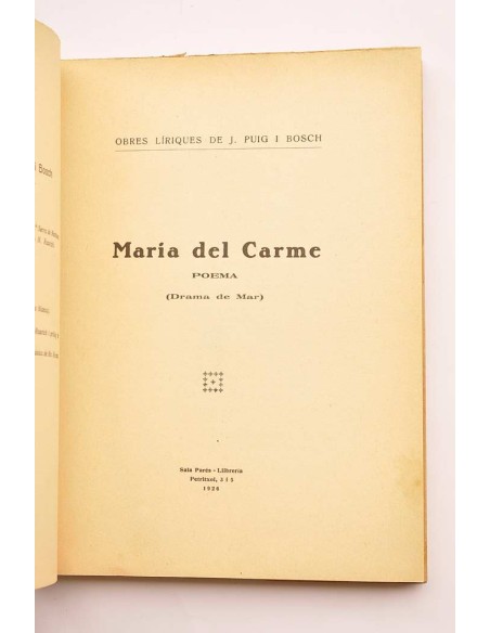 María del Carme : poema : drama de mar