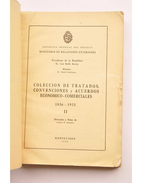 Colección de tratados convenciones y acuerdos económico-comerciales 1836-1923. II