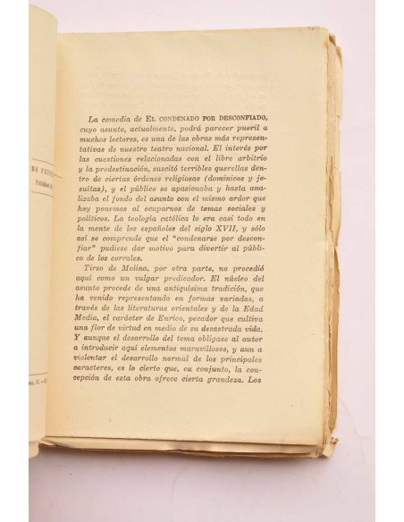 El condenado por desconfiado