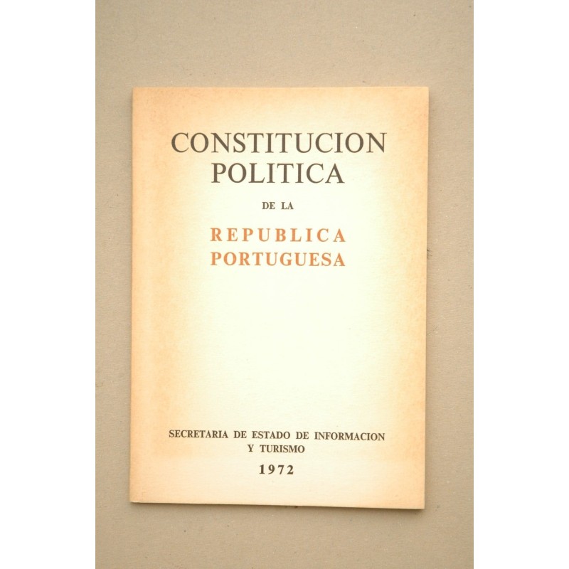Costitución política de la República Portuguesa