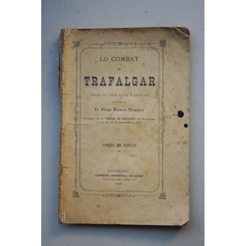 Lo combat Trafalgar : drama en tres actes y en vers