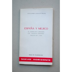 España y Méjico : el derecho laboral en Nueva España :...
